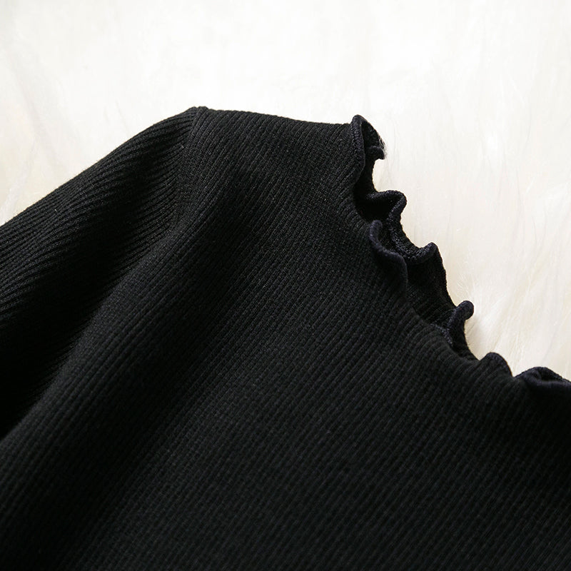 Vestido de Fiesta Infantil Manga Larga Estrellas