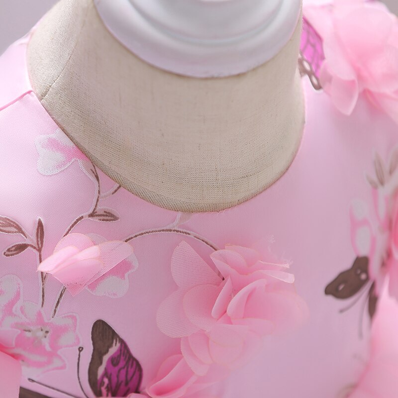 Vestido de Fiesta Infantil Rosas