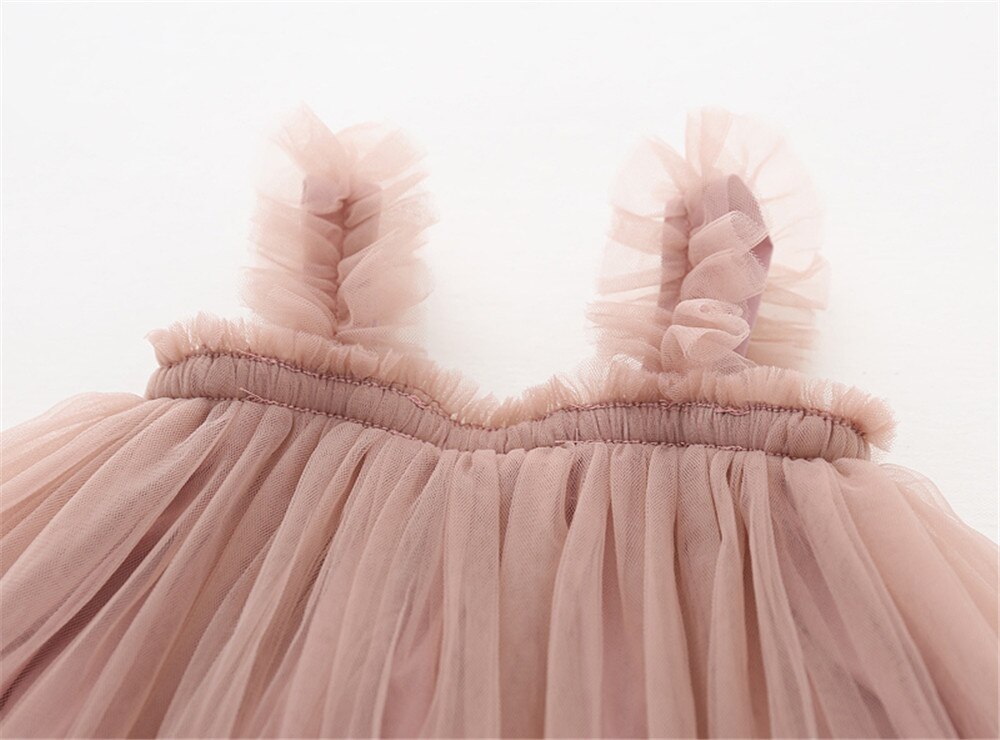 Vestido Infantil Tirante Tul