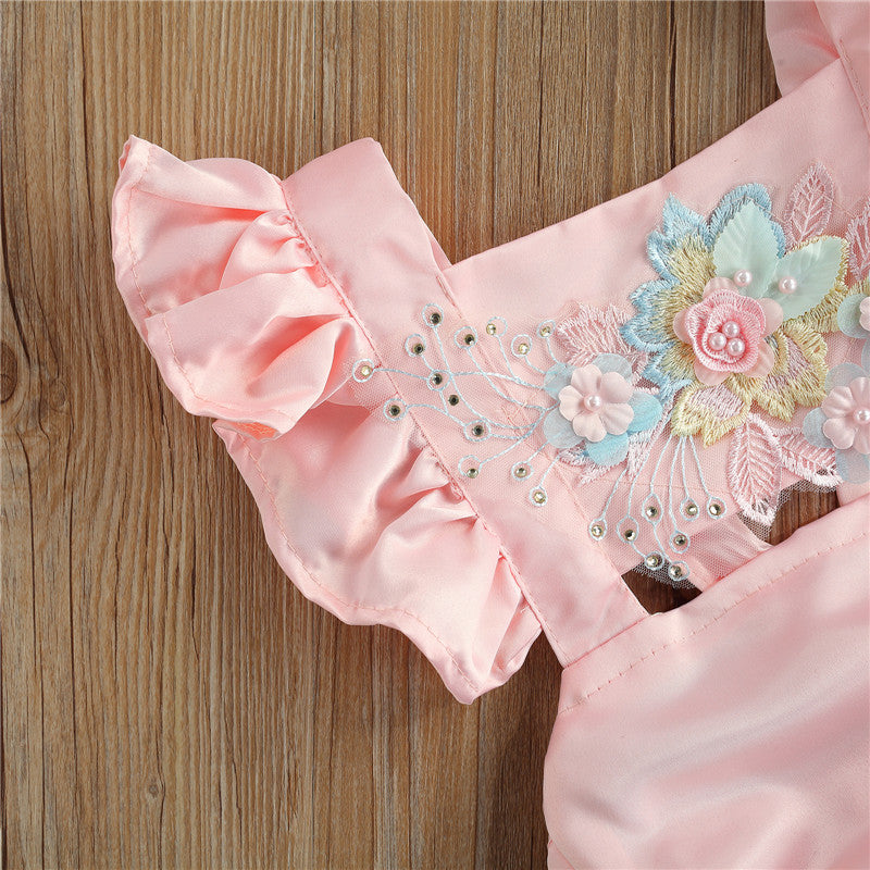 Body Infantil Mujer Bordado + Fajín