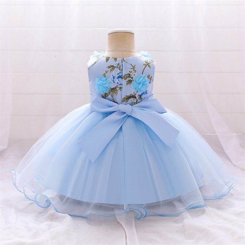 Vestido de Fiesta Infantil Rosas