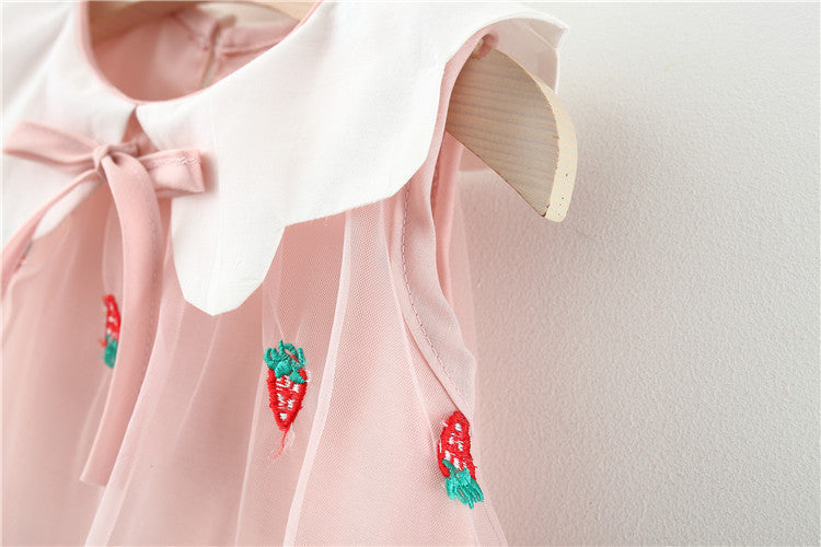 Vestido Infantil Fresas