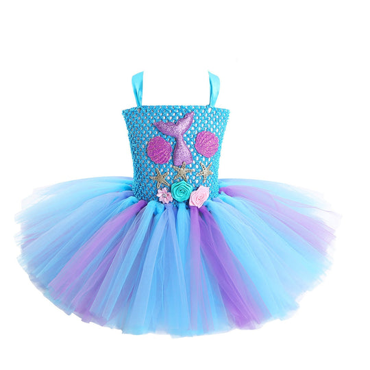 Vestido Fiesta Infantil Tul Sirena
