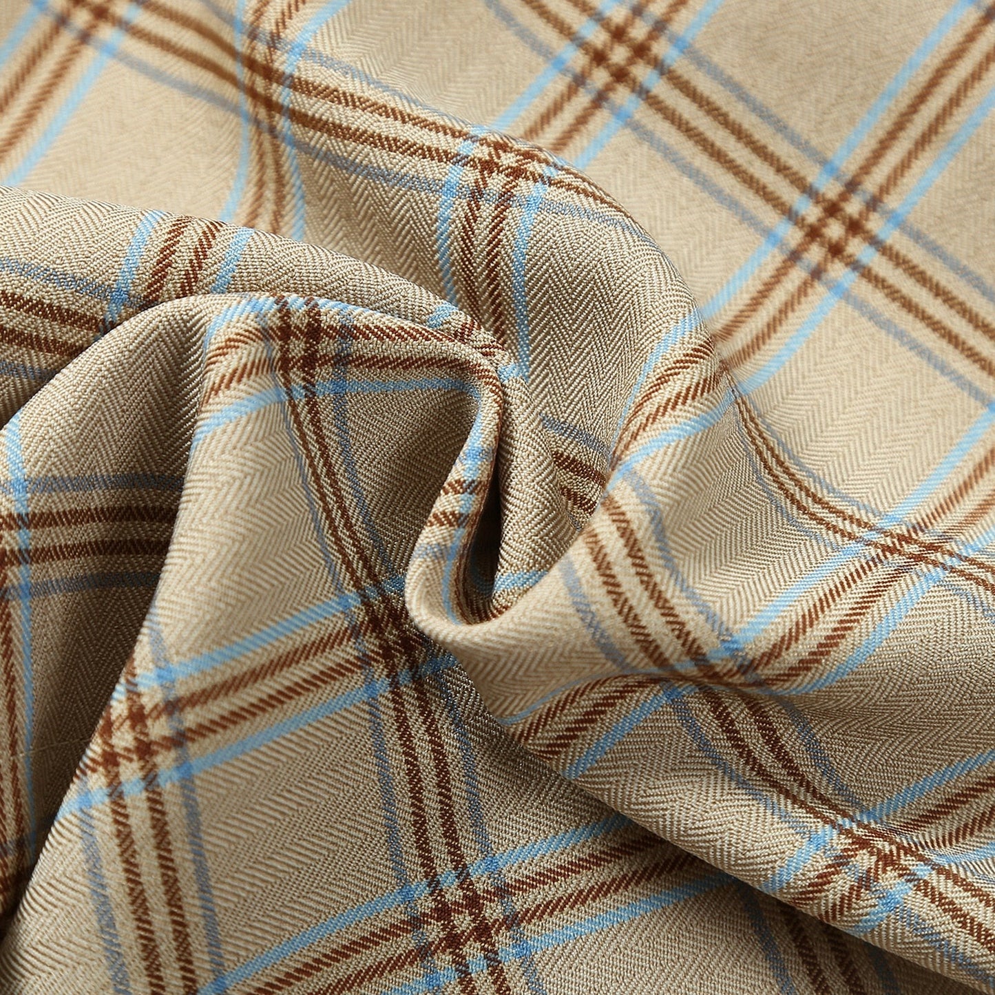 Conjunto de 2 piezas de top sin mangas a cuadros y pantalones elásticos con cinturón