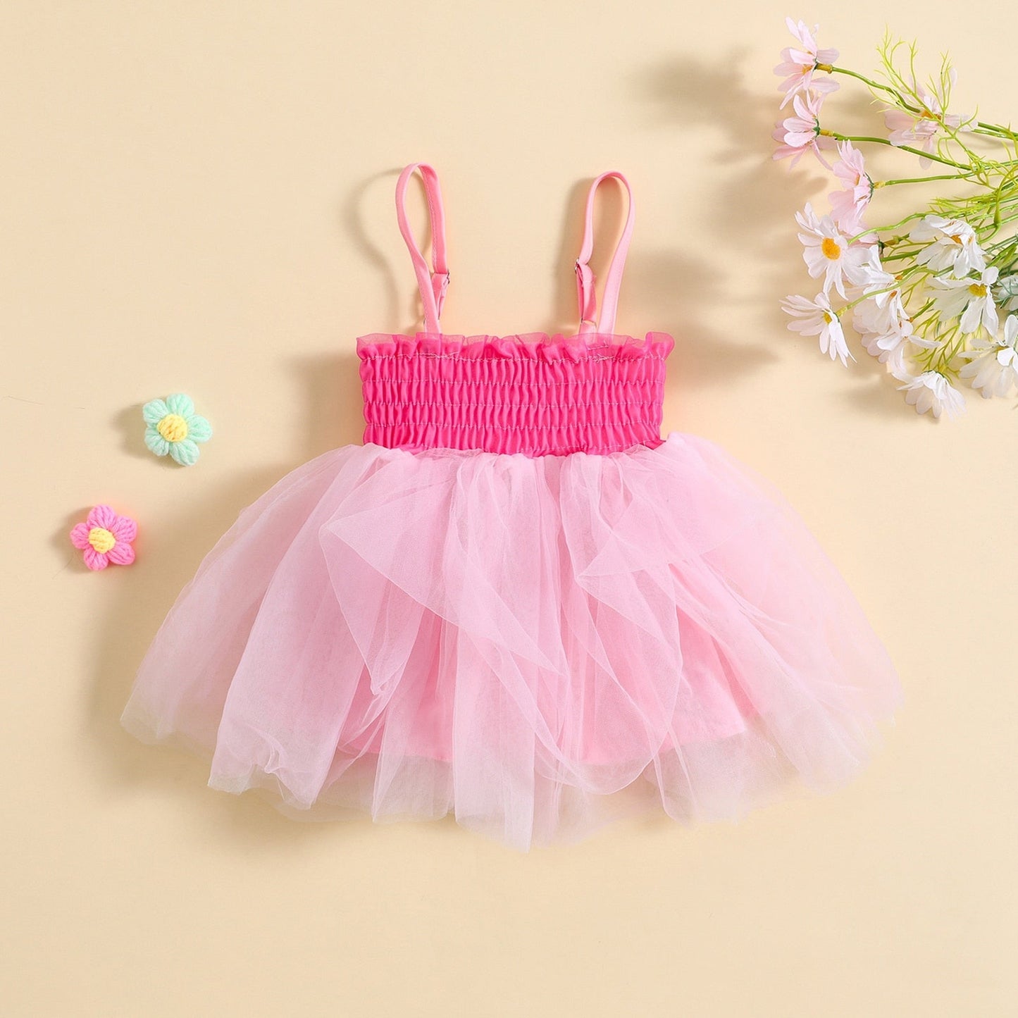 Vestido Infantil Tirante Tul