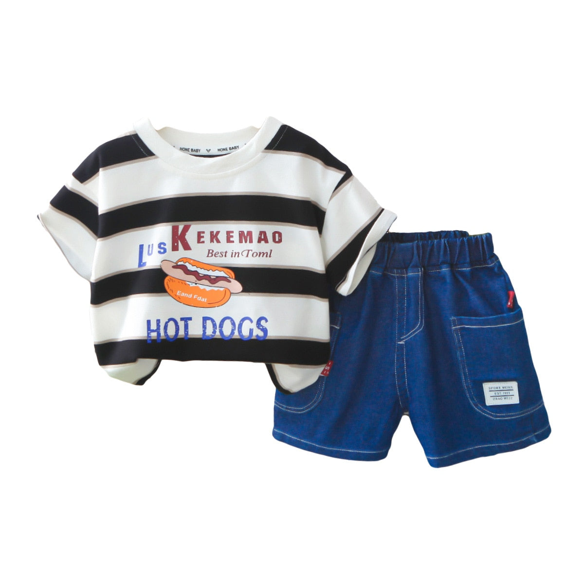 Conjunto Infantil Estampado Hot Dog