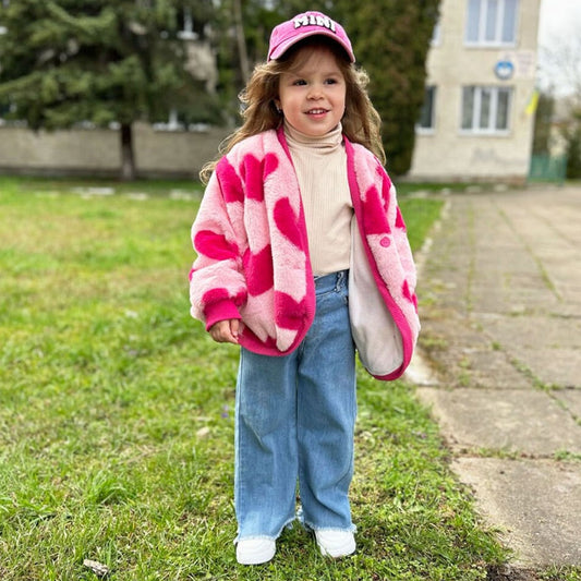 Abrigo infantil de mujer de Little Hearts