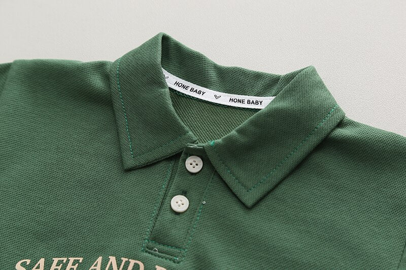 Conjunto Infantil Camisa Cuello Polo