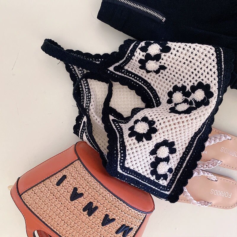 Conjunto de ropa de moda Correa Flor Chaleco + Pantalones cortos 2PCS