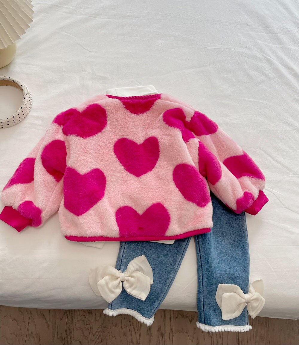 Abrigo infantil de mujer de Little Hearts