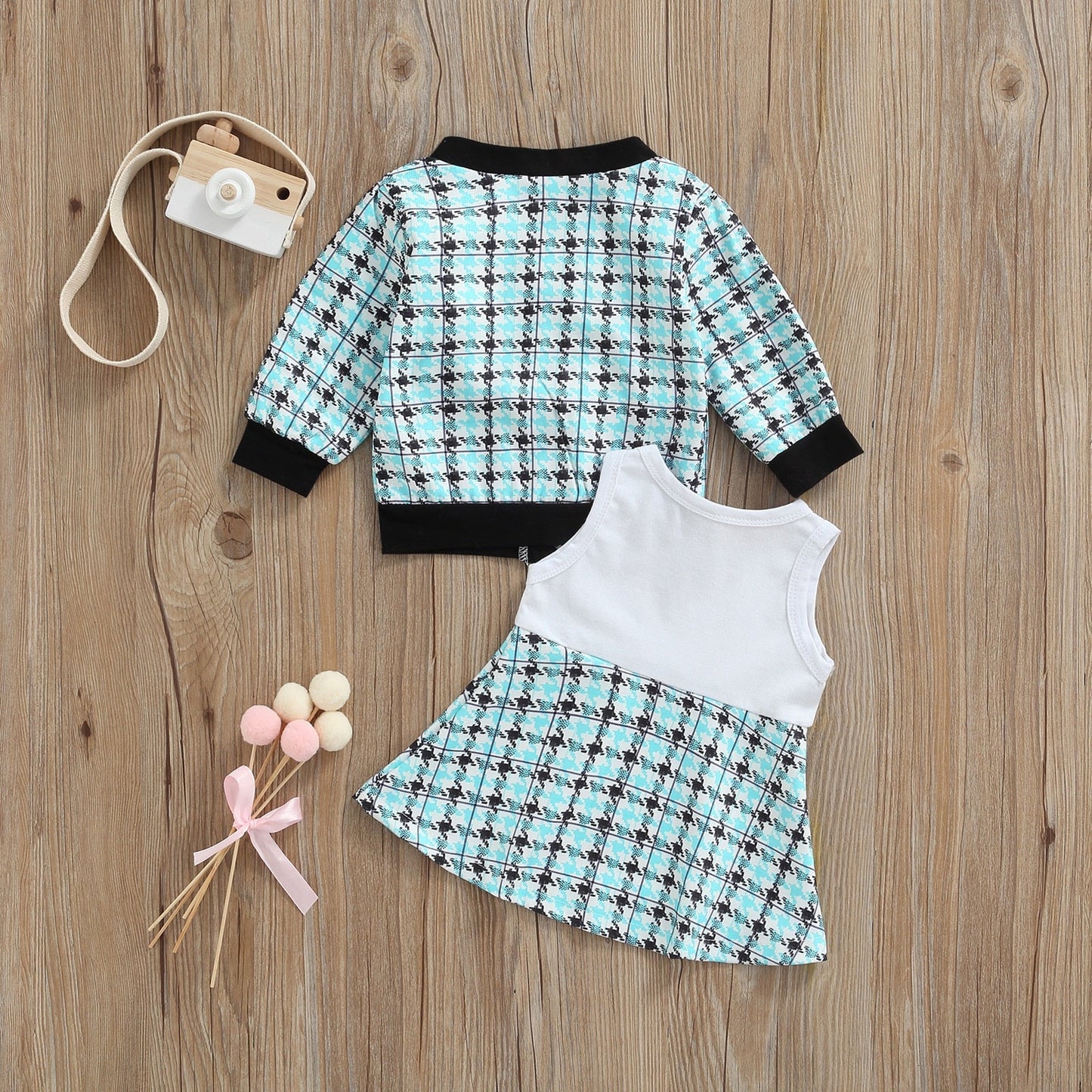 Conjunto abrigo + vestido