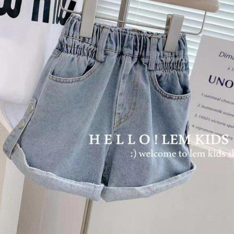 Camiseta para el set para niños + pantalones cortos de jeans