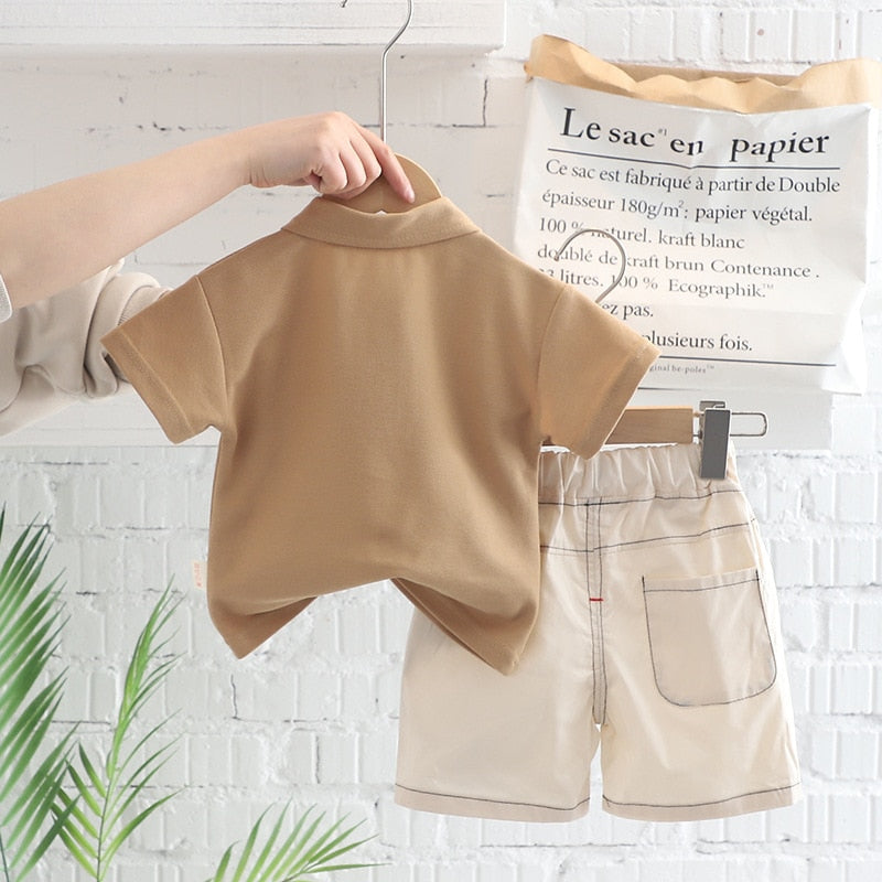 Conjunto polo manga corta y pantalón corto