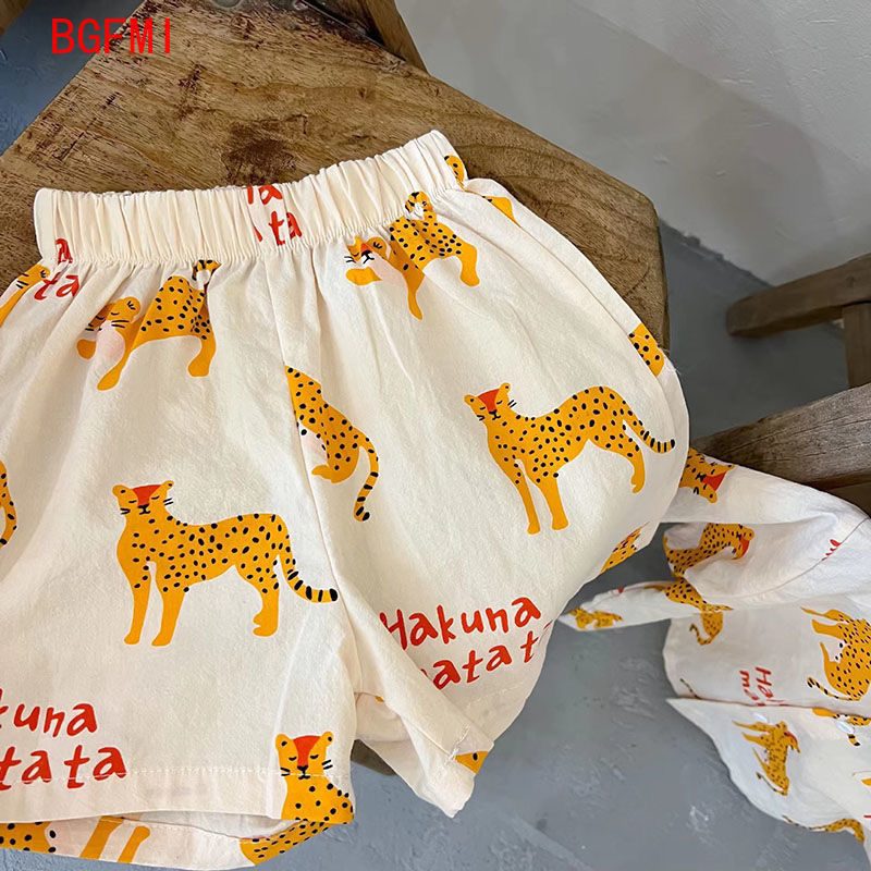 Conjunto infantil leopardo