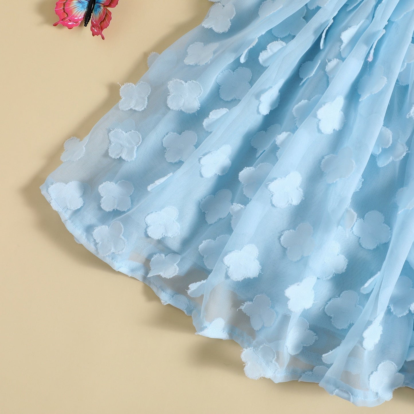 Vestido, Flor Plisada