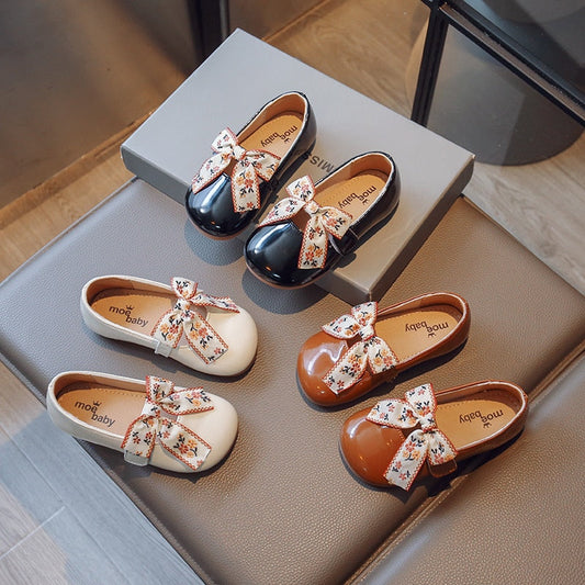 Zapatos Infantiles Lazo Bordado