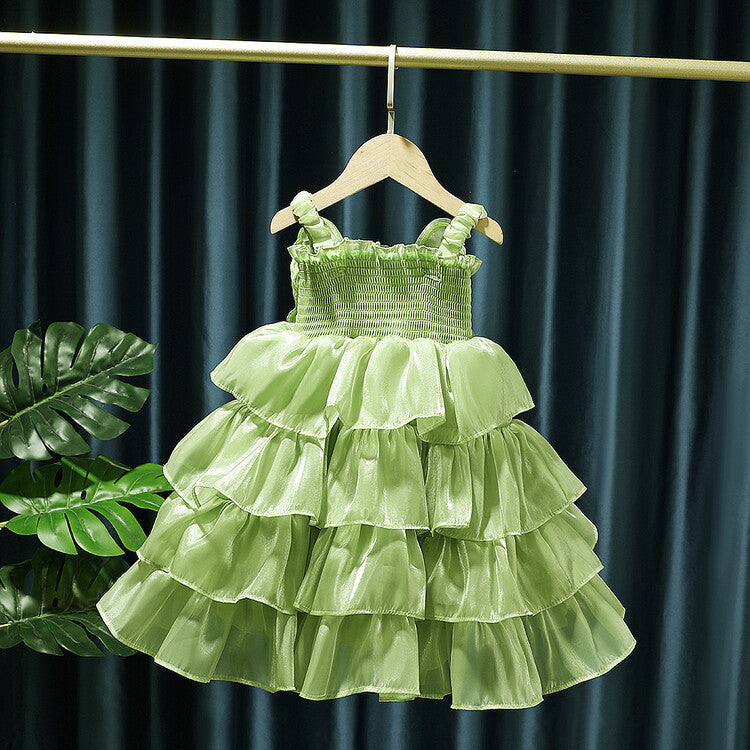 Vestido Infantil Mariposa Perlas