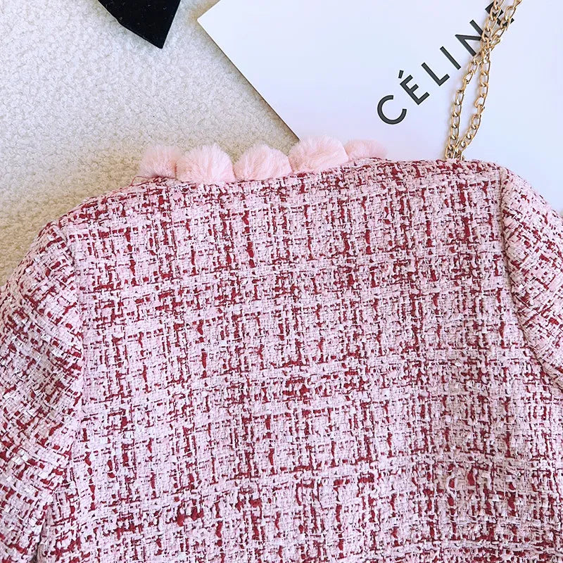 Conjunto chaqueta tweed y pantalón corto