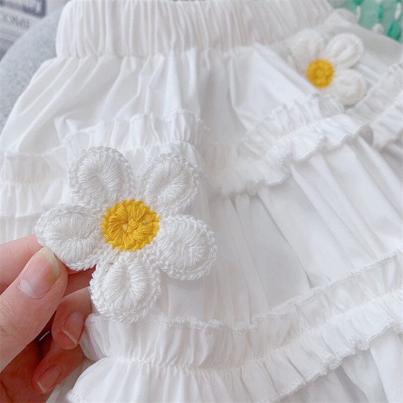 Conjunto Infantil Lazo y Flores