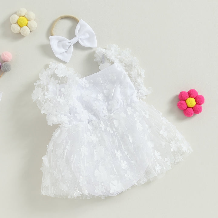Body Vestido Florecillas + Lazo