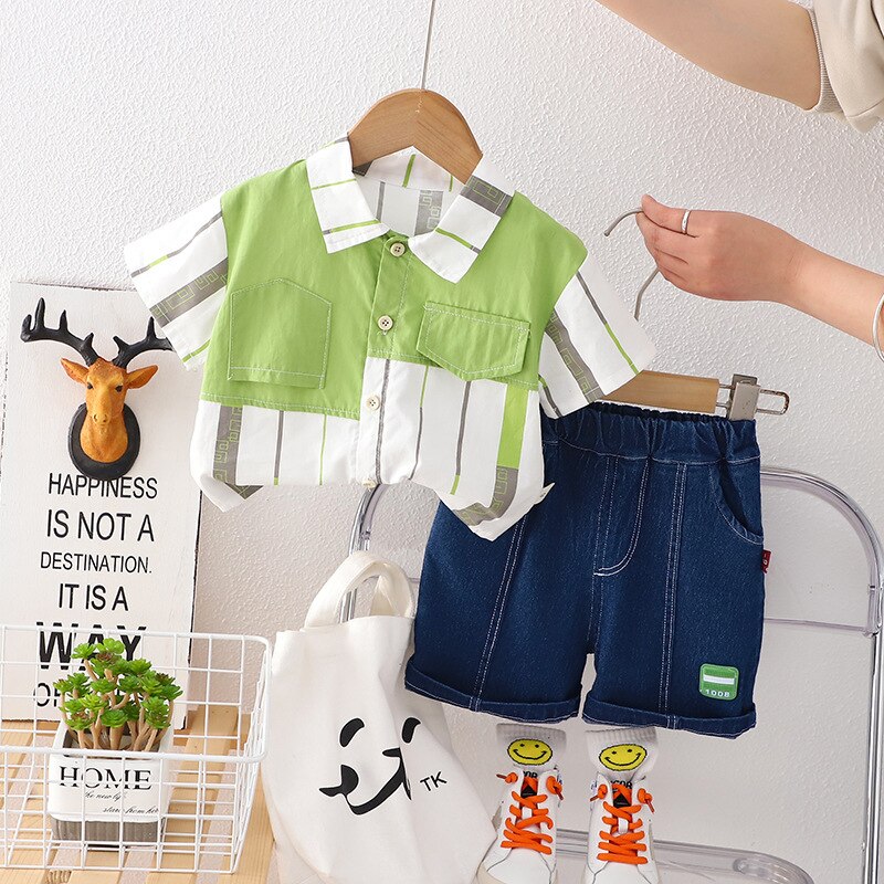 Conjunto de camisa y jeans de verano