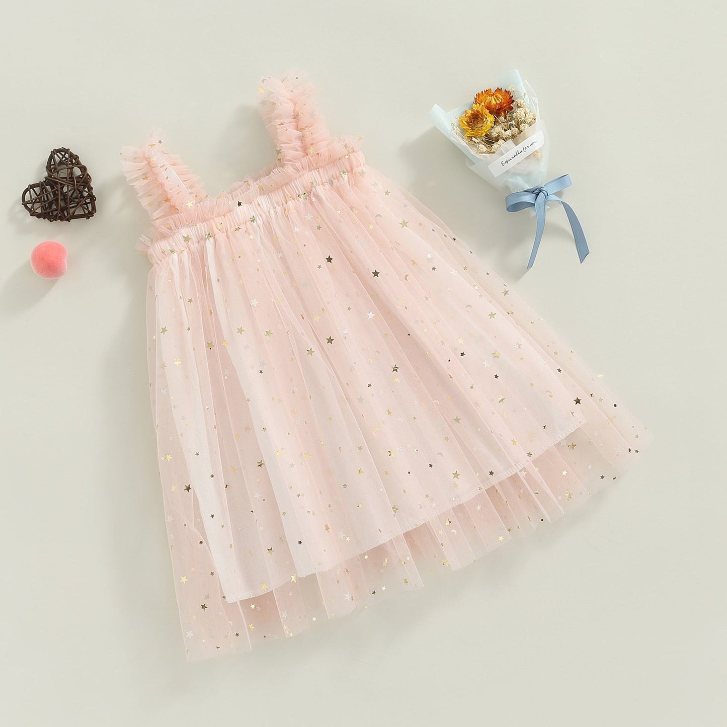 Vestido de tirantes de tul