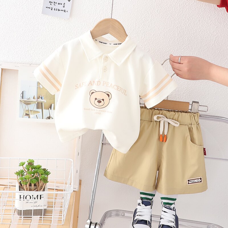 Conjunto Infantil Camisa Cuello Polo