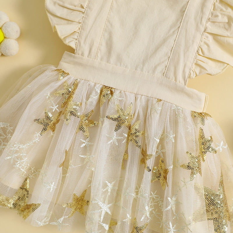 Pelele Estrella Lentejuelas Escote Cuadrado