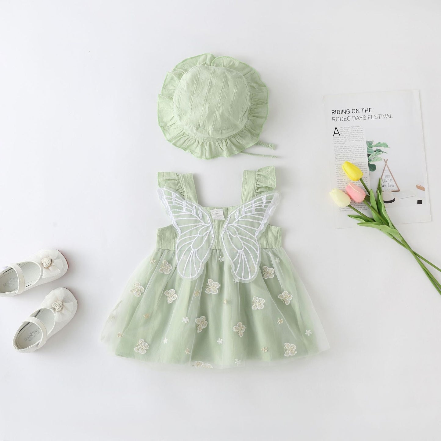 Vestido infantil de encaje