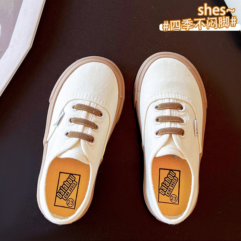 Zapatillas Infantiles Suela Blanda Cordones