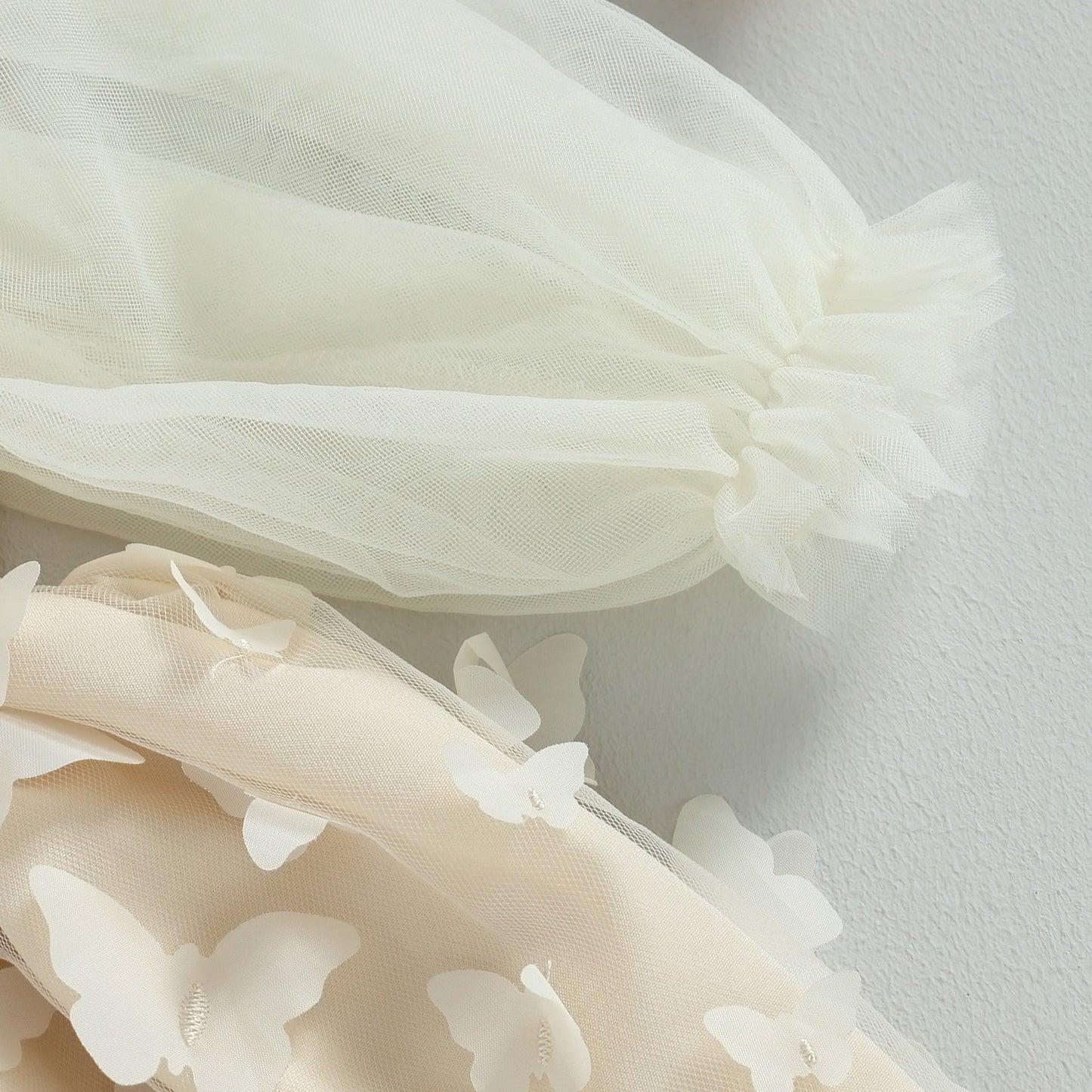 Vestido de princesa mariposa Vestido de manga larga y diadema