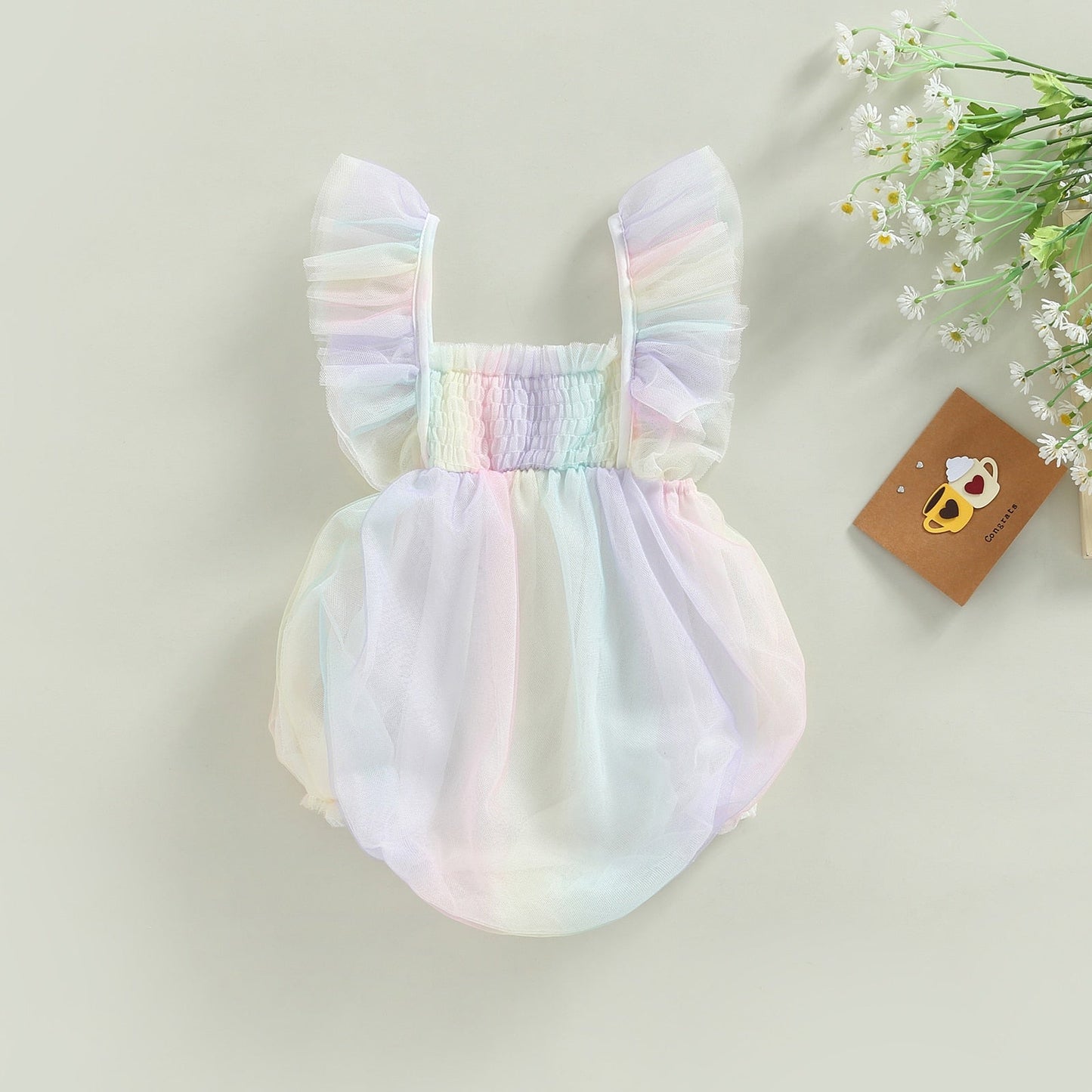 Body Infantil Tul De Colores