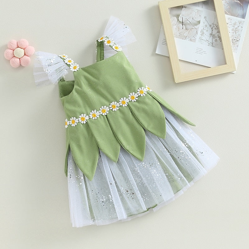 Vestido Flor Bordado Lentejuelas Tul