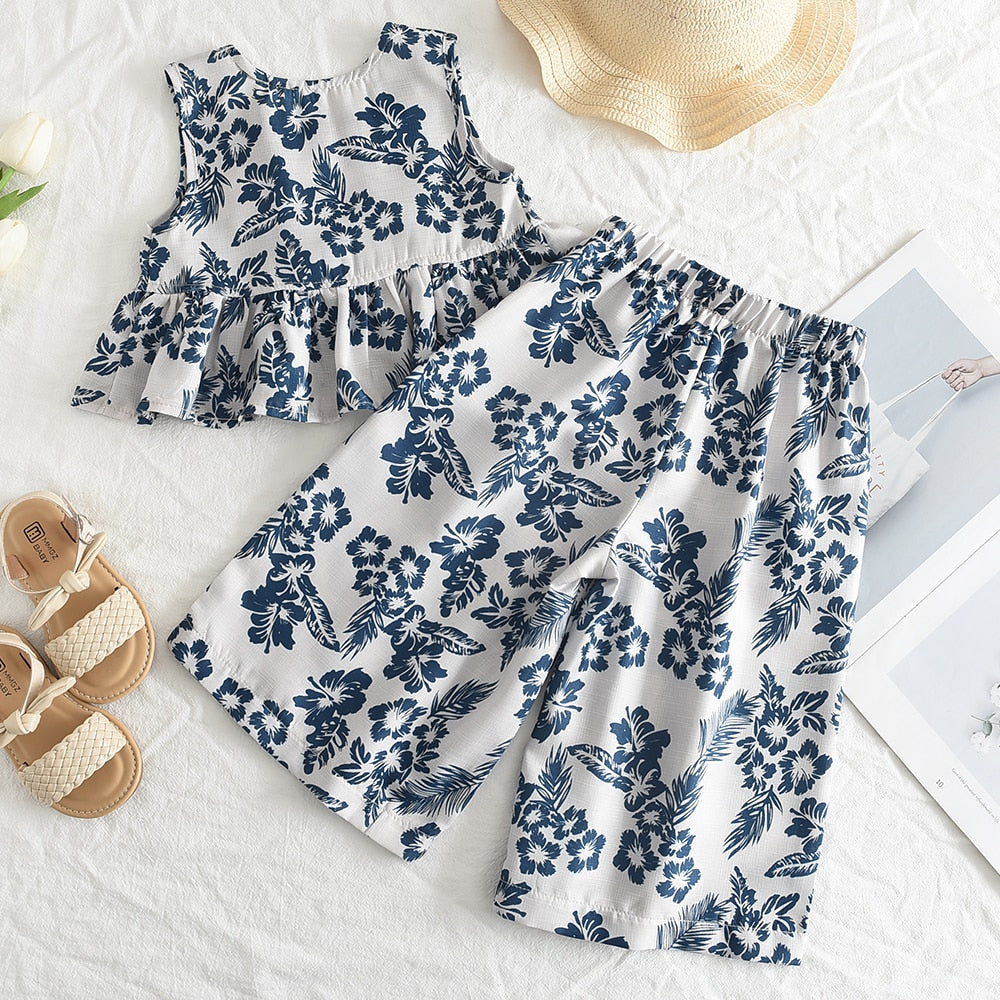 Conjunto floral de verano