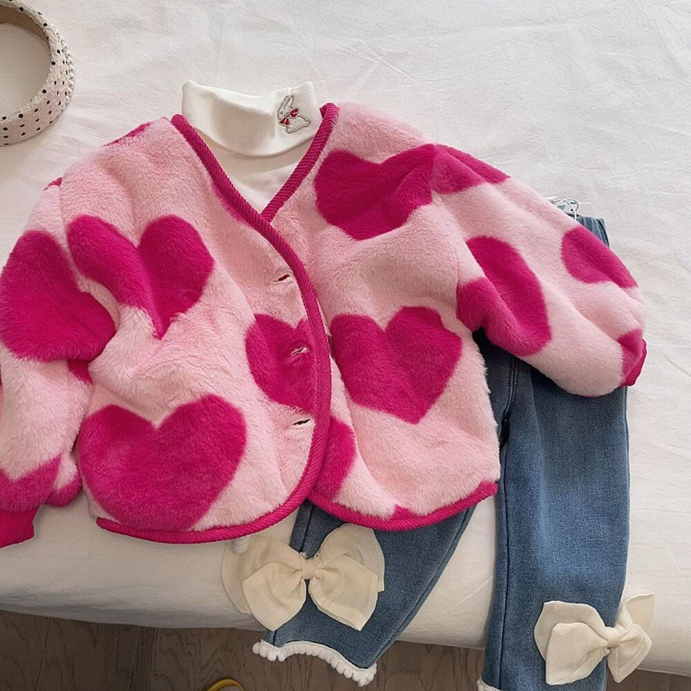 Abrigo infantil de mujer de Little Hearts