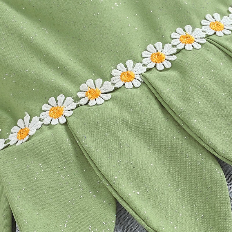 Vestido Flor Bordado Lentejuelas Tul