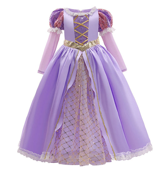 Vestido de fiesta morado para niños