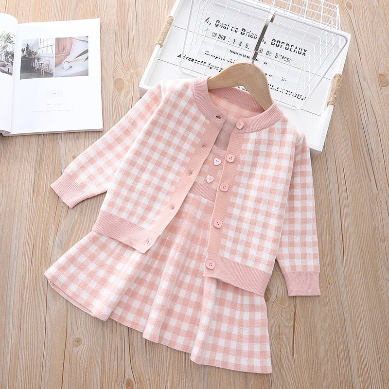 Conjunto Infantil Vestido Con Chaqueta