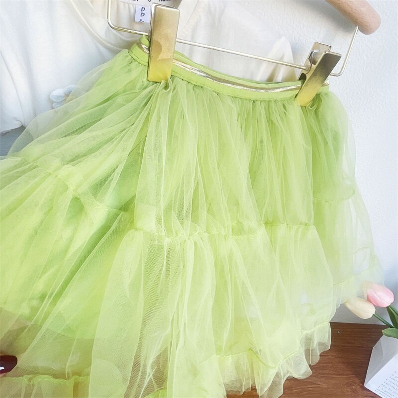 Conjunto de dos piezas con tutú de flores dulces