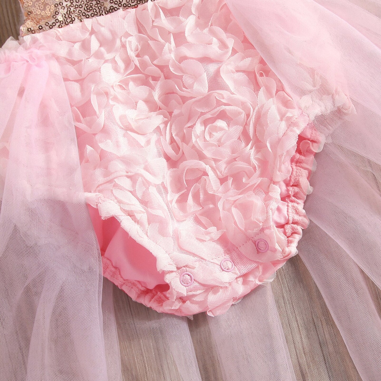 Body Infantil Glitter y Flores