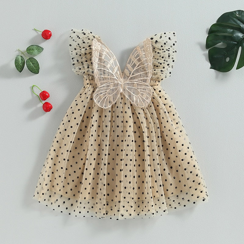 Vestido Mariposa Tul Poá