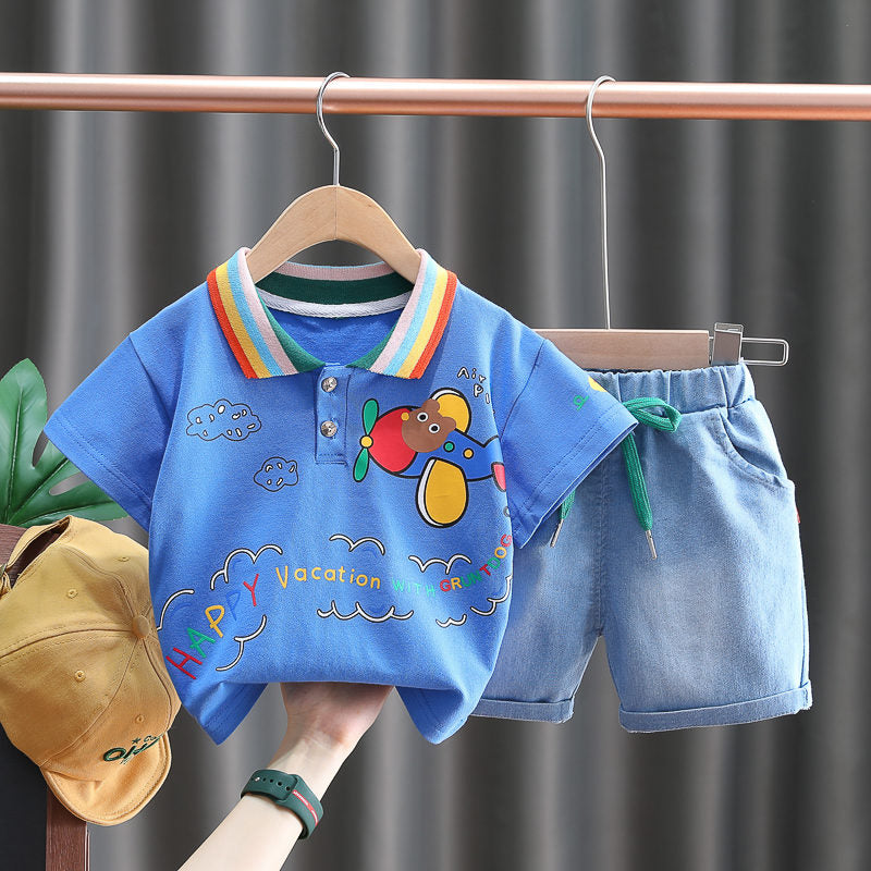 Conjunto Aviador Verano Infantil