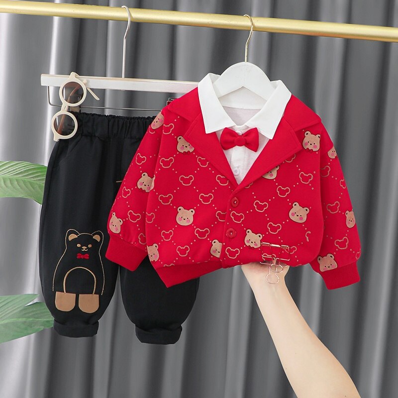 Conjunto Infantil Corbata Osito