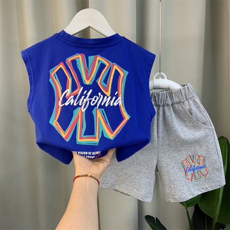 Conjunto infantil NY California de manga corta