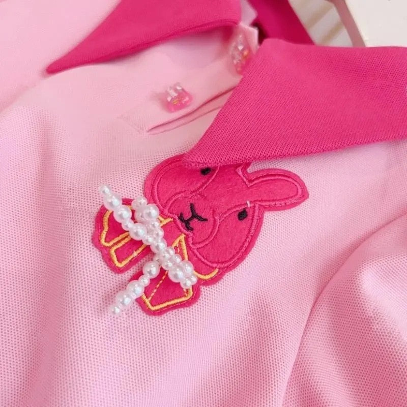 Vestido infantil de encaje rosa