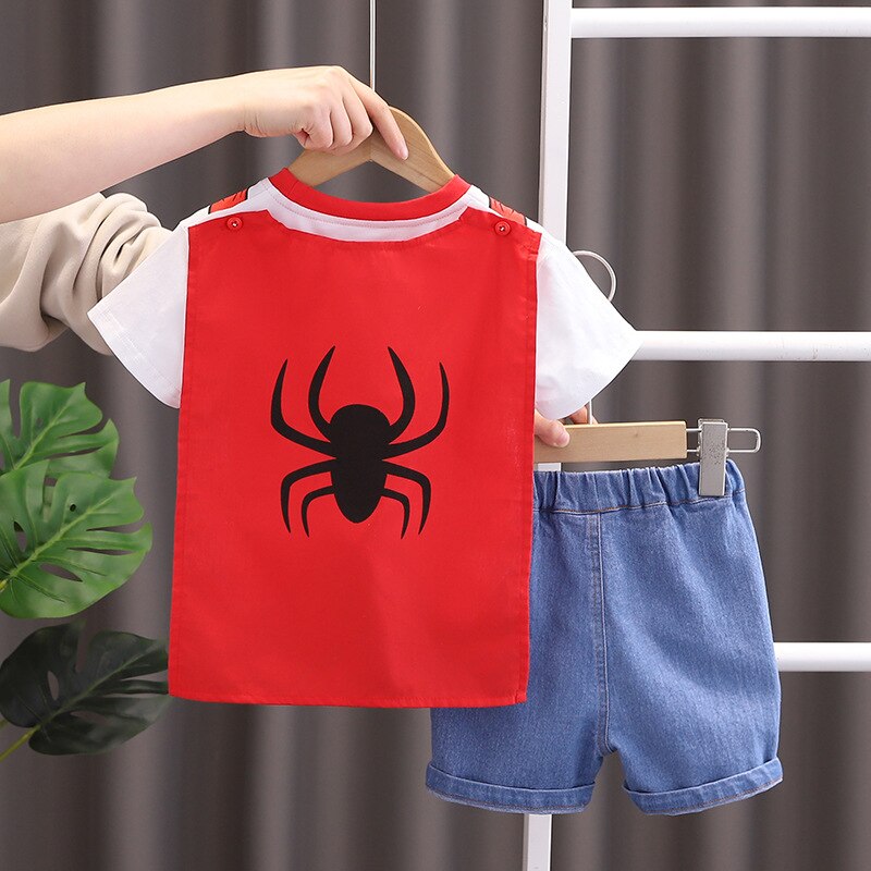 Conjunto infantil de araña y vaqueros