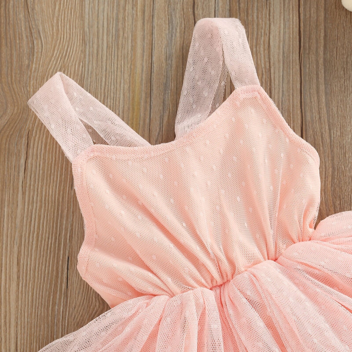 Vestido Infantil Tul Rosa