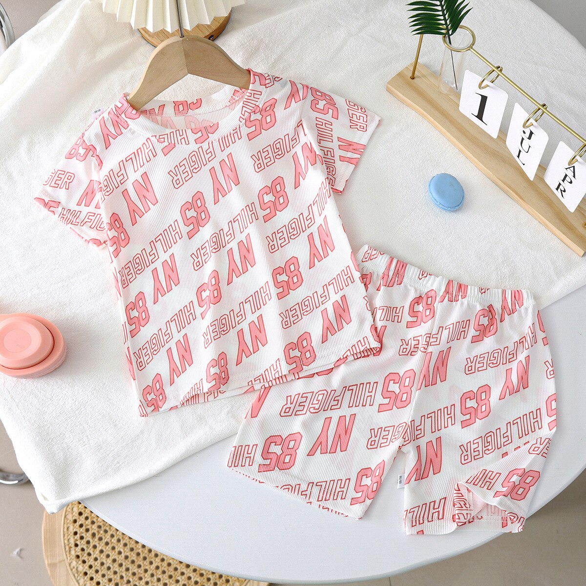 Conjunto Infantil Verano Manga Corta Estampados