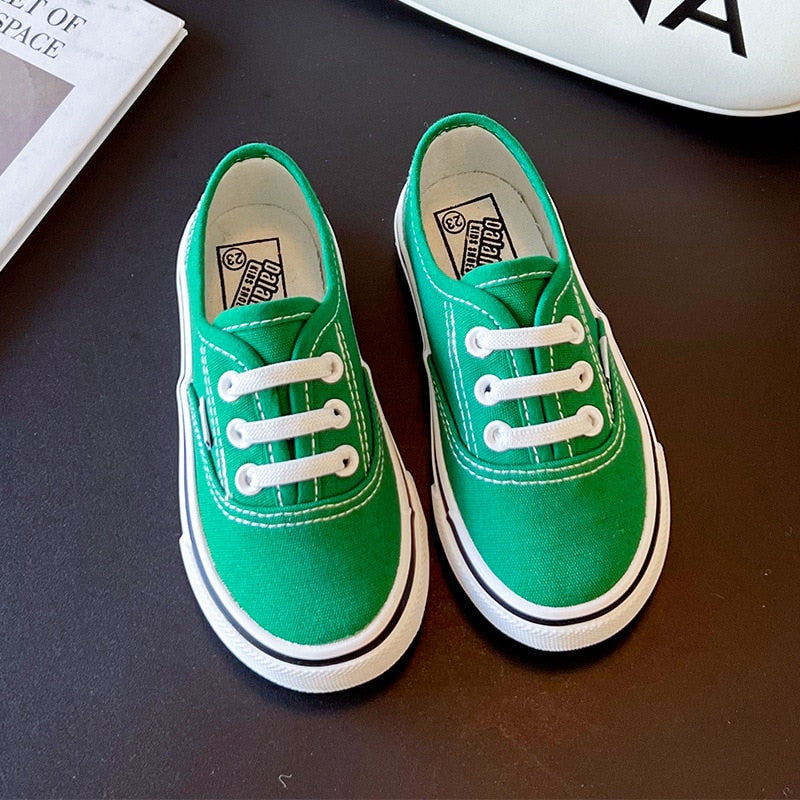 Zapatillas Infantiles Suela Blanda Cordones