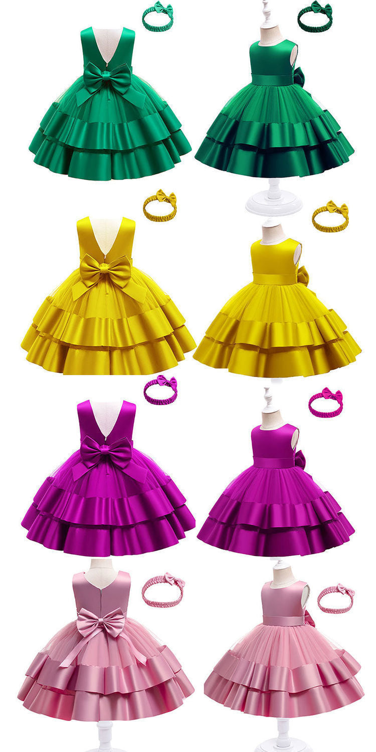 Vestido Fiesta Infantil Volantes